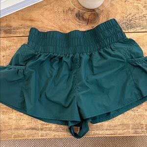 FP Movement by Free People Forest Green Athletic Shorts